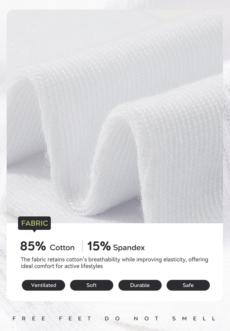 Zando Kids Soccer Socks 4-6 Years Boys Youth Baseball Softball Football Sport Stocking & Girls School Uniform Knee High Socks Cotton Moisture-Wicking 1 Pairs White Black 4-6 Years - Image 2